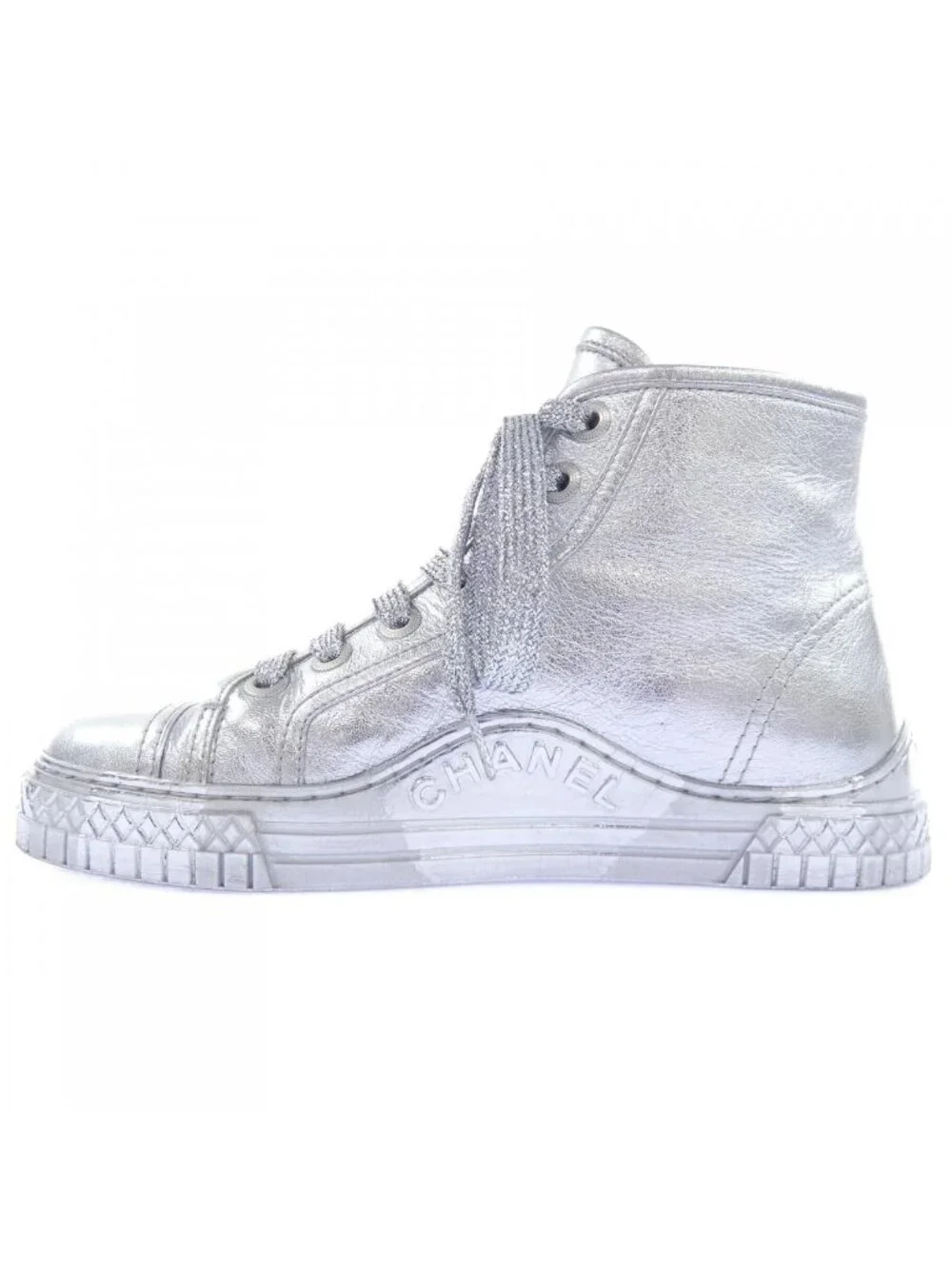 Chanel Sneakers Silver